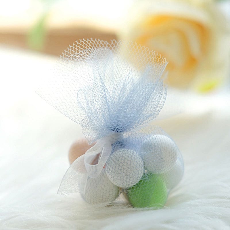 25 pcs 9" wide Tulle Circles for Wedding Favors