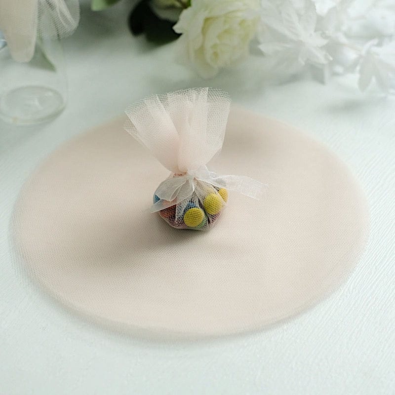 25 pcs 9" wide Tulle Circles for Wedding Favors