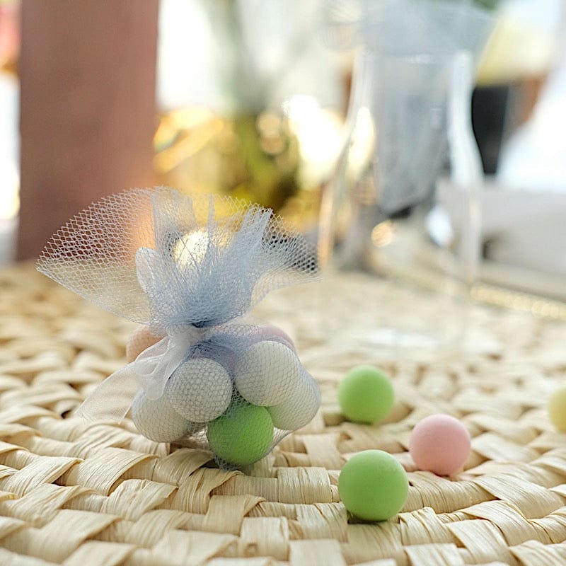 25 pcs 9" wide Tulle Circles for Wedding Favors