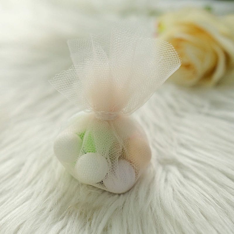 25 pcs 9" wide Tulle Circles for Wedding Favors