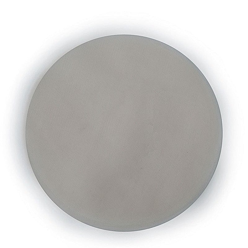 25 pcs 9" wide Tulle Circles for Wedding Favors TUL_9CIR_SILV