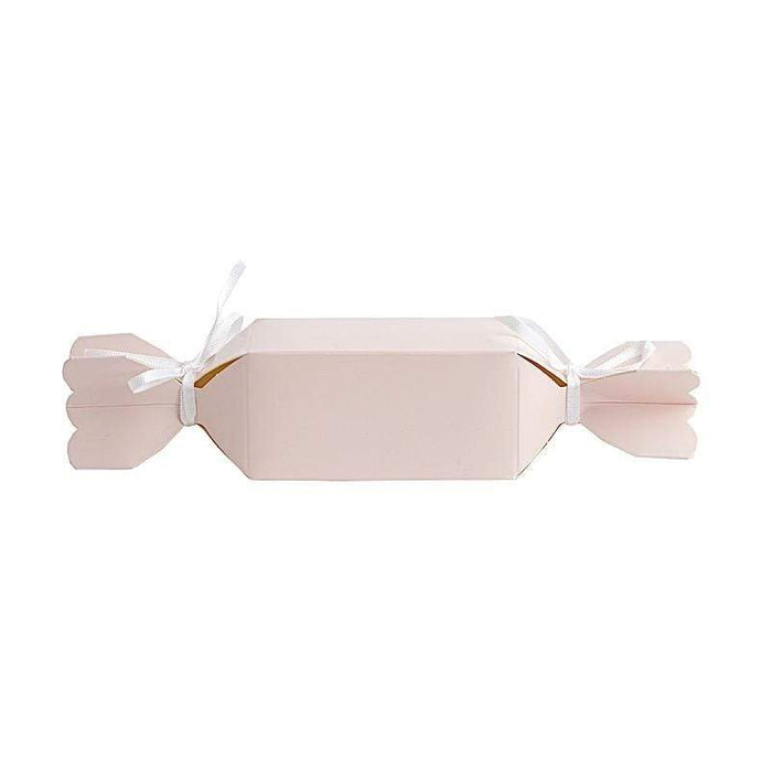 25 pcs Candy Wedding Favor Boxes with Satin Ribbons
