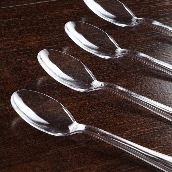 25 pcs Clear Disposable Tableware