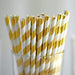25 pcs Decorative Striped Party Paper Straws