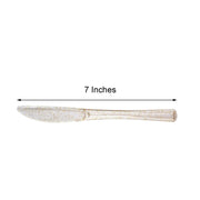 25 pcs Glittered Dinner Knives - Disposable Tableware