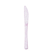 25 pcs Glittered Dinner Knives - Disposable Tableware PLST_YY33_046