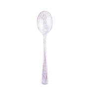 25 pcs Glittered Dinner Spoons - Disposable Tableware
