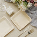25 pcs Natural Birch Wooden Square Plates Disposable Tableware