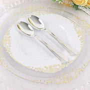 25 pcs Silver Dinner Spoons - Disposable Tableware PLST_YY18_SILV