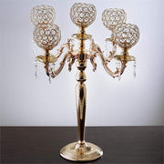 25" tall Candelabra Candle Holder Centerpiece CHDLR_CAND_009_GOLD