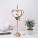 25" tall Metal Crown Stand with Glass Votive Candle Holder - Gold CHDLR_CAND_031_M_GOLD