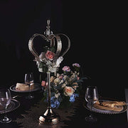 25" tall Metal Crown Stand with Glass Votive Candle Holder - Gold CHDLR_CAND_031_M_GOLD