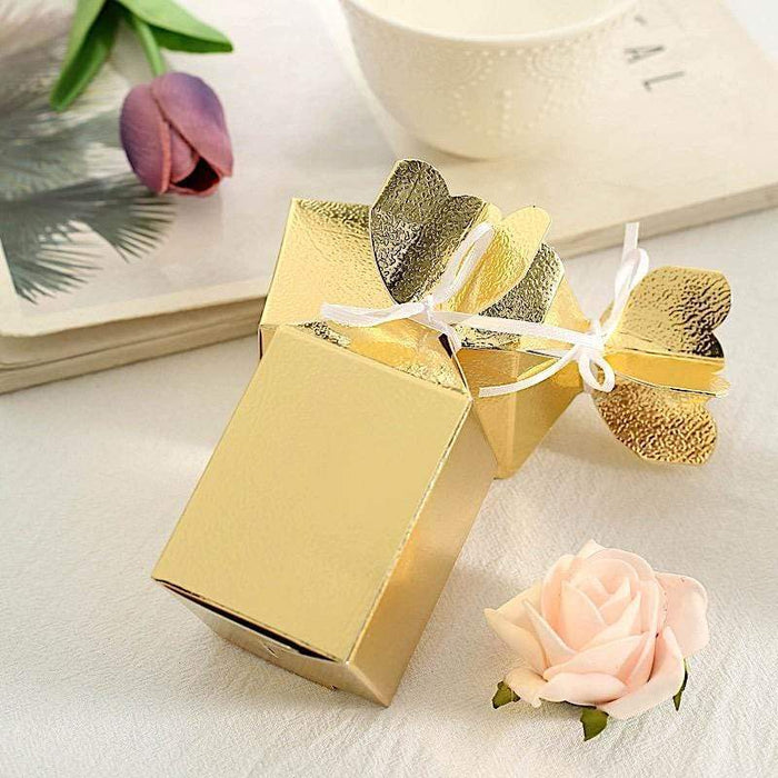 25 Vase Wedding Favor Boxes with Satin Ribbons