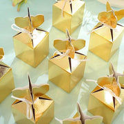 25 Vase Wedding Favor Boxes with Satin Ribbons