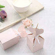25 Vase Wedding Favor Boxes with Satin Ribbons