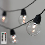 26 ft long 25 LED String Lights Battery Operated Garland - Warm White LED_BALL05_CLR