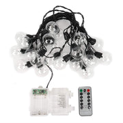26 ft long 25 LED String Lights Battery Operated Garland - Warm White LED_BALL05_CLR