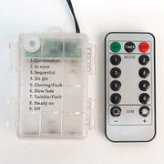 26 ft long 25 LED String Lights Battery Operated Garland - Warm White LED_BALL05_CLR