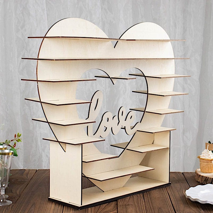 Wood Heart Stand