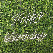 26" long LED Happy Birthday Neon Light Sign - Warm White LED_NEOSIGN01_BDAY_CLR