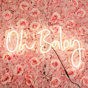 26" long LED Oh Baby Neon Light Sign - Warm White LED_NEOSIGN01_BABY_CLR