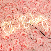 26" long LED Oh Baby Neon Light Sign - Warm White LED_NEOSIGN01_BABY_CLR