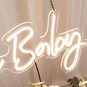 26" long LED Oh Baby Neon Light Sign - Warm White LED_NEOSIGN01_BABY_CLR