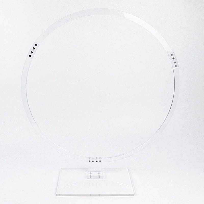 26" Round Acrylic Floral Hoop Standing Wreath Centerpiece Ring - Clear WOD_HOPPLST1_24_CLR