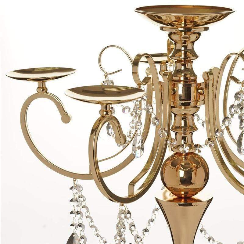 27" Metal Candelabra Candle Holder Wedding Centerpiece