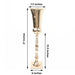 27" tall Metal Trumpet Wedding Vase - Gold CHDLR_062_28_GOLD