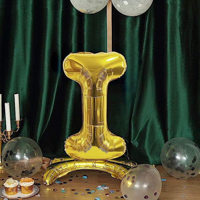 27" tall Mylar Foil Standing Balloon - Gold Letters
