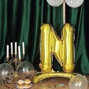 27" tall Mylar Foil Standing Balloon - Gold Letters