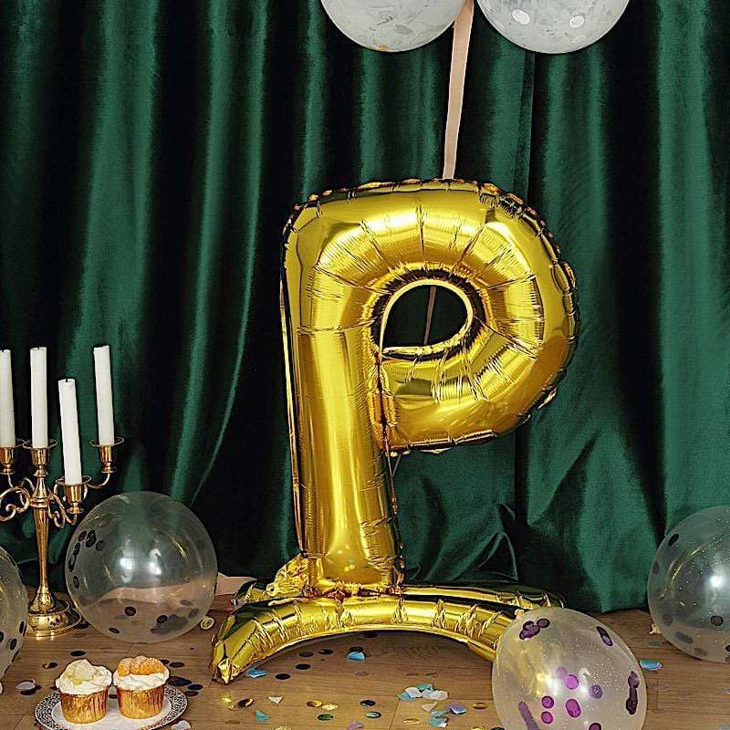 27" tall Mylar Foil Standing Balloon - Gold Letters