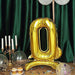 27" tall Mylar Foil Standing Balloon - Gold Letters