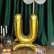 27" tall Mylar Foil Standing Balloon - Gold Letters