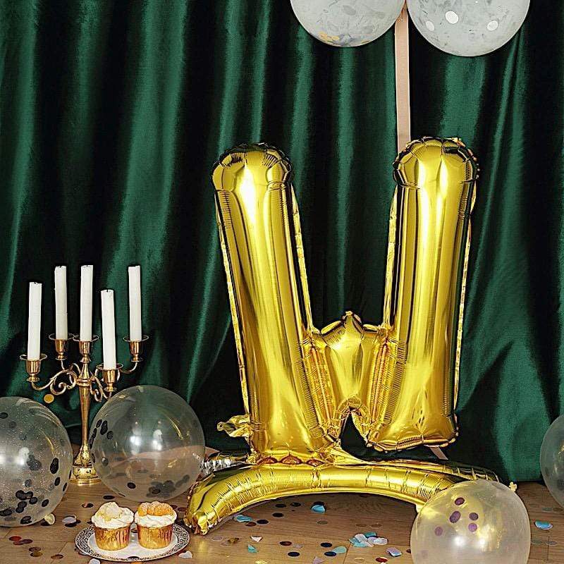 27" tall Mylar Foil Standing Balloon - Gold Letters