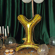 27" tall Mylar Foil Standing Balloon - Gold Letters