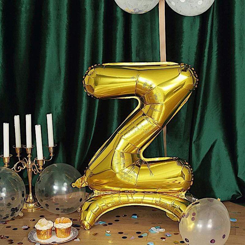 27" tall Mylar Foil Standing Balloon - Gold Letters