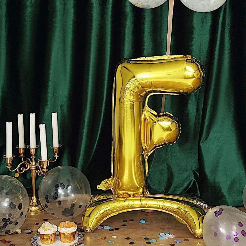 27" tall Mylar Foil Standing Balloon - Gold Letters