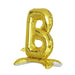 27" tall Mylar Foil Standing Balloon - Gold Letters BLOON_24G_B