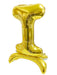27" tall Mylar Foil Standing Balloon - Gold Letters BLOON_24G_I