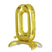 27" tall Mylar Foil Standing Balloon - Gold Letters BLOON_24G_O