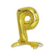 27" tall Mylar Foil Standing Balloon - Gold Letters BLOON_24G_P