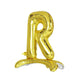 27" tall Mylar Foil Standing Balloon - Gold Letters BLOON_24G_R