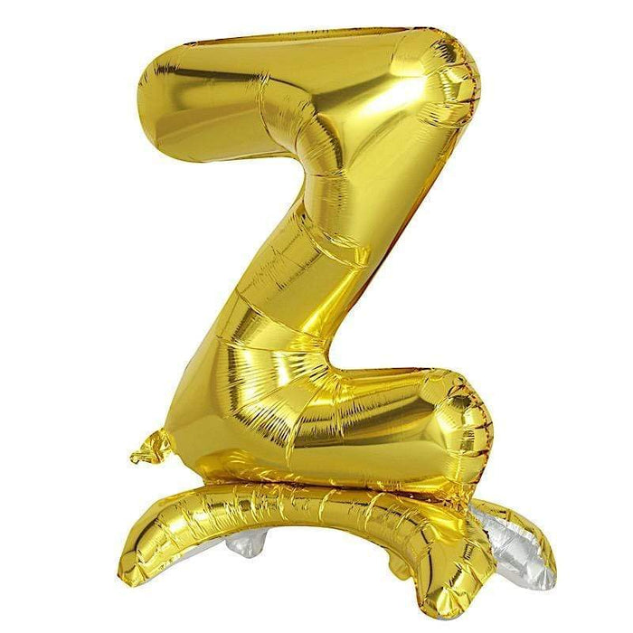 27" tall Mylar Foil Standing Balloon - Gold Letters BLOON_24G_Z