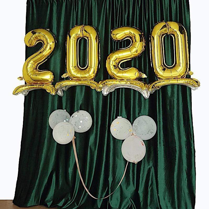 27" tall Mylar Foil Standing Balloon - Gold Numbers