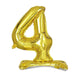 27" tall Mylar Foil Standing Balloon - Gold Numbers BLOON_24G_4
