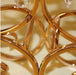 27" wide Horizontal Candle Holder with Crystal Beads - Gold CHDLR_053_GOLD