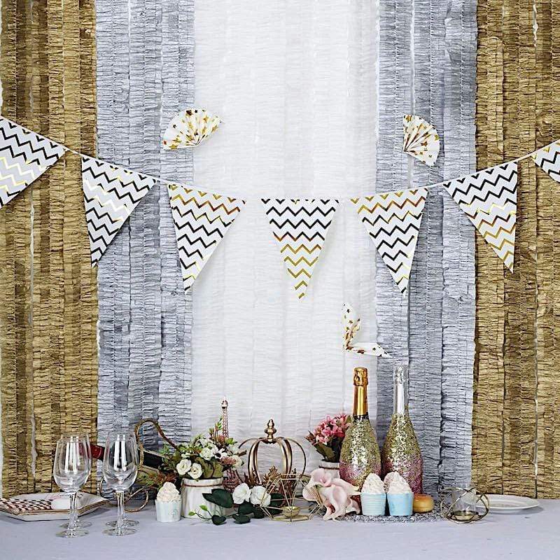 28 ft long Ruffled Tissue Paper Garlands