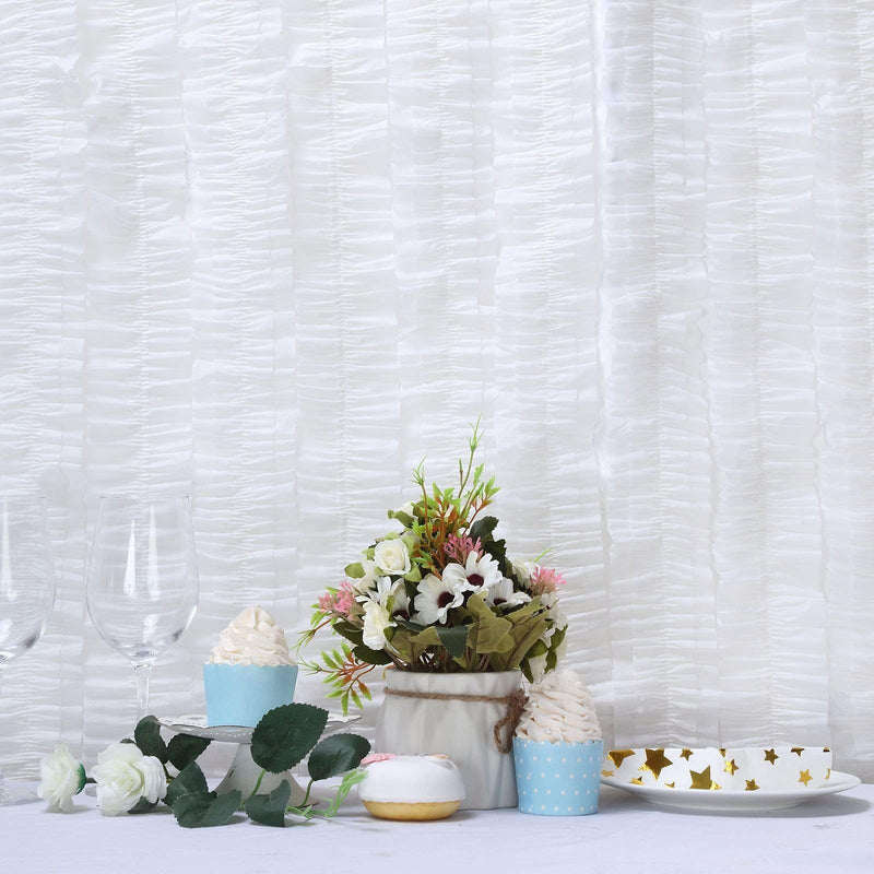 28 ft long Ruffled Tissue Paper Garlands
